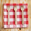 200 pcs 6-Inch Disposable Natural Brown Birch Wooden Forks - Wedding Party Event Catering Biodegradable Tableware view 4