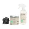 Oven Cleaning Kit: Natural Oven Cleaner and Kitchen Cleaner | Heavy Duty Oven Cleaner & Oven Rack Cleaner Kit | Fume-free & Safe to Clean All Ovens (Unscented) | Refillable Plastic Jar & Bottle view 1