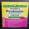 30 Spring Valley Women's Probiotic Capsules +Cranberry, 1 Billion CFU, view 1