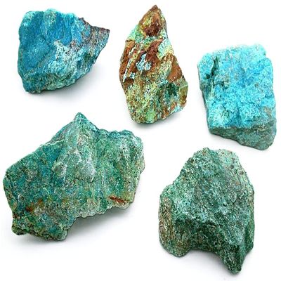 440 Gram One Pound Quality Sonoran Chrysocolla Mixed Blend Cabochon Roughs CS444