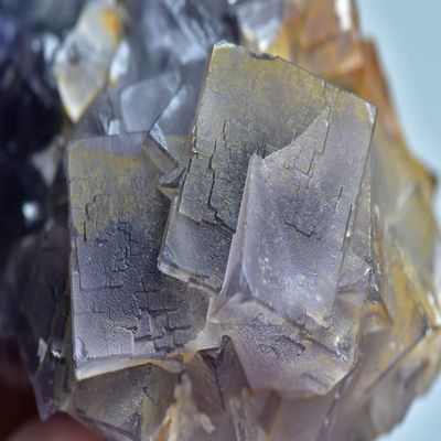 144 Gram Beautiful Cubic Purple Fluorite Crystal Cluster