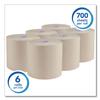 Kimberly-Clark Professional Scott Essential 100% Recycled Fiber Hard Roll Towel, 1.75-inch Core, Brown, 8-inch x 700 ft., 6/Carton (54038) view 2