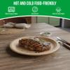 10 inch Compostable Plates, 125 pack Disposable Plate sugarcane fiber plates. Eco-friendly Biodegradable, heavy duty strong for hot or cold meals. Perfect for parties, BBQs, picnics, and home use view 2
