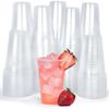 Supreme Select Plastic Drinking Cups - Clear Disposable 7 oz [Bulk 200-Pack] Plastic Cups for Party, Food & Beverage - Food-Grade Cup with External Rings for Non- Slip Grip - For Cold Drinks & Snacks view 1