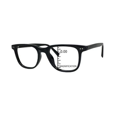 ProEyes Remy, Progressive Blue Light Blocking Readers, 0 Strength on Top Lens, Anti-Reflective (Black, 1.50 x)