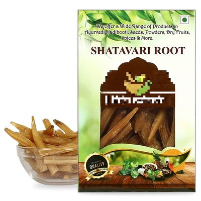 AOZA Mahavir Shatavari Root - Asparagus RACEMOSUS - SATAWAR - SATAWARI, Natural, 200 Gram