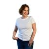tempagenix - Women's Temperature Regulating Menopause T-Shirt, Short Sleeve, Absorbs, Stores and Release Heat | Machine Washable, Crew Neck - Large White view 1