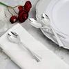 144 pcs 5-Inch Polished Silver Disposable Plastic Party Spoons Wedding Home Event Catering Tableware Supplies Wholesale view 2