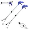 2 Pack Foldable Reacher Grabber Tool 32 Inch Lightweight Extra Long Handy Trash Claw Grabber, Anti-Slip Reaching Tool Assist Litter Pick Up Stick, Nabber, Arm Extension for Elderly Disabled Heavy Duty view 1