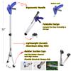 2 Pack Foldable Reacher Grabber Tool 32 Inch Lightweight Extra Long Handy Trash Claw Grabber, Anti-Slip Reaching Tool Assist Litter Pick Up Stick, Nabber, Arm Extension for Elderly Disabled Heavy Duty view 3