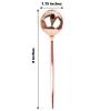 24 Rose Gold 8 in Heavy Duty Plastic Spoons Disposable Cutlery Wedding Party Event Reception Catering Decorations Supplies view 2
