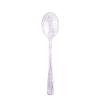 100 pcs Clear Blush Glittered Plastic Spoons - Disposable Wedding Party Event Catering Tableware view 3