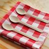 200 pcs 6-Inch Disposable Natural Brown Birch Wooden Spoons - Wedding Party Event Catering Biodegradable Tableware view 3