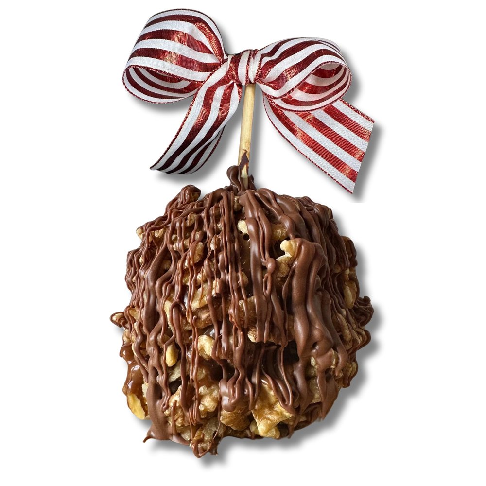 TV's Deli & Diner Gourmet Jumbo Caramel Apple | Caramel, Toasted Walnuts & Milk Chocolate | Handmade & Freshly Prepared (Walnut Milk Chocolate)