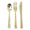 100 pcs Gold Plastic Spoons - Disposable Wedding Party Event Catering Tableware view 3