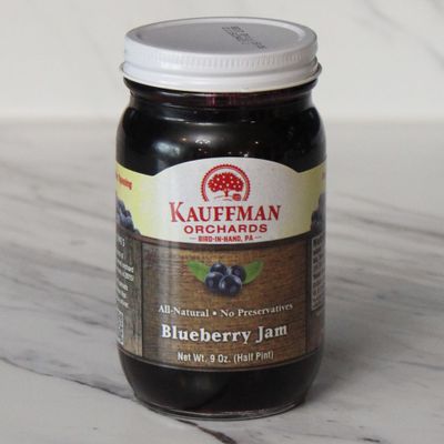 Kauffman Orchards Blueberry Jam, All Natural, No Preservatives, 9 Oz. (Pack of 1)