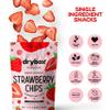 Drybox Strawberry Chips 3 Pack Dried Strawberries Sliced Thin Chewy yet Crunchy| No Sugar Added Unsweetened Non GMO No Pesticides Sustainably Harvested | Tart yet Sweet Snacks for School Office Gym, 1.2oz per pack, 3 Packs view 3