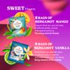LOVARE Bergamot Assorted Tea Variety Pack 32 Pack, 4 Tastes - Made in Ukraine - Black Tea Bags Individually Wrapped - Assorted Tea Bags Variety Pack with Vanilla, Truffle, Mango, Pomegranate Flavors view 4