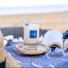 ALUMINATE LIFE Luxury Glass Jar Candle, 8 OZ, Choose Serenity - Sodalite Crystal Infused - Scents of Grass, Cypress, Vanilla & Sandalwood - Calm, Peace, & Untroubled - Coconut Wax, Essential Oils view 3