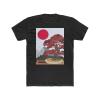 Bonsai Rising Sun Mountains Japanese Maple T-Shirt (as1, Alpha, l, Regular, Regular) Black view 1