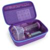 CASEMATIX Asthma Inhaler Case For Travel Fits Asthma Inhaler Spacer With Mask Attached, Inhaler Holder and Additional Accessories Used With Spacer For Inhaler, Includes Purple Asthma Case Only view 4