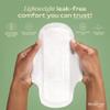 Hempress Hygienics Organic Sanitary Pads for Women, Slim (Regular, 12 Ct) view 3