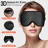 3D Deep Contoured Sleep Mask for Women & Men, Blocks Lights, Soft & Breathable Eye Shade Cover with Adjustable Strap for Travel, Yoga, Nap (#1) view 4