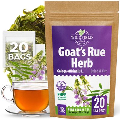 20 Bags GoatS Rue Goat'S Goats Rue Herb Tea (Galega Officinalis L.) - 20 Count 1.5 g Tea Bags Blood Sugar French Lilac Ruda De Cabra