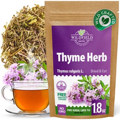 1.8 oz. Thyme Tea Thyme Leaves Tyme Herb Tea (Thymi Serpiylli Herba) - 50g Thymus Serpyllum Herb