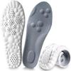 4D Cloud Insoles for Women and Kids, Arch Support Insoles, Memory Foam Insoles, Shock Absorption and Cushioning Sports Shoe Insoles for Foot & Joint Support (S Men 6-7 | Women 7-8, Gray) view 1