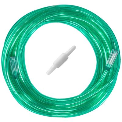 2pk 50Ft Green Oxygen Supply Tubing with Swivel Connectors