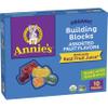Annie's Organic Building Blocks Fruit Flavored Snacks, Assorted Fruit Flavors, Gluten Free, 10 Pouches, 7 oz view 1