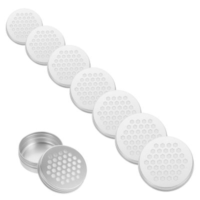 10pcs Hollow Threaded Aluminum Box Home Scent Diffuser Thread Stand Indoor Decor Scent Diffusers for Home Candle Cans Dog Scent Tins Lightweight Aroma Diffuser Metal Sample
