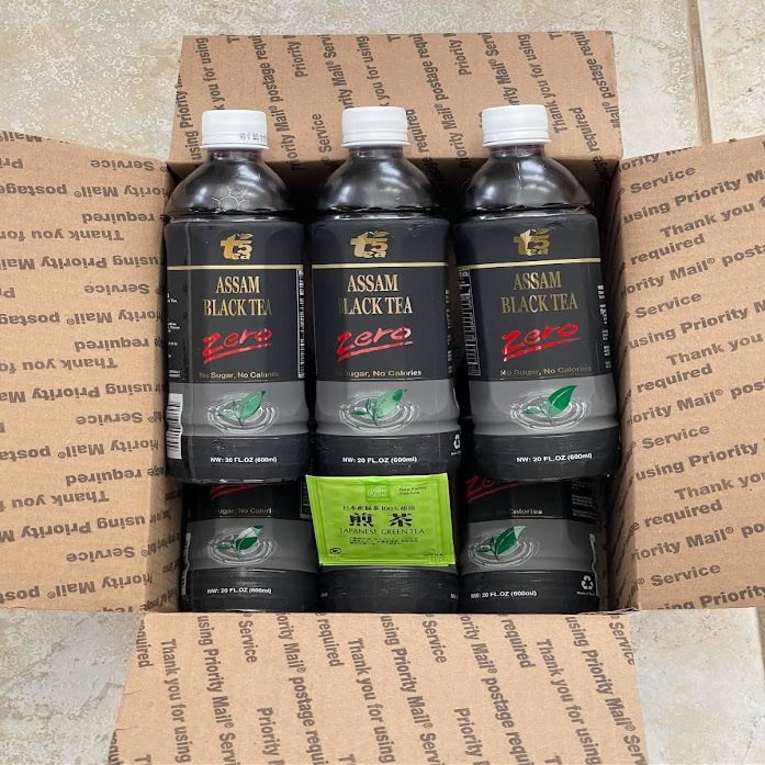Assam Black Tea Zero 6x600ml 6 pack Free OSK Japan Green Tea (T5 Tea)