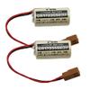 BALOLO (2-Pack) CR17335SE 3V 1800mAh Non-Rechargeable Lithium Cell for Industrial and Memory FDK CR17335SE 3V with Brown Plug view 1