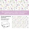 AnyDesign Floral Wrapping Paper Wild Flowers Gift Wrap Paper Bulk Decorative Flower Plants Art Paper for Wedding Birthday Baby Shower DIY Craft Gift Packing, 19.7 x 27.6 Inch, Folded Flat, 8 Sheet view 2