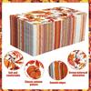 120 Pieces Fall Paper Napkins Pumpkin Maple Leaves Guest Napkin Fall Decorative Napkins Disposable Hand Towels for Thanksgiving Autumn Harvest Party Supplies Bathroom Table Decor, 7.8 x 4.3 Inch view 3