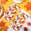 120 Pieces Fall Paper Napkins Pumpkin Maple Leaves Guest Napkin Fall Decorative Napkins Disposable Hand Towels for Thanksgiving Autumn Harvest Party Supplies Bathroom Table Decor, 7.8 x 4.3 Inch view 4