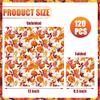 120 Pieces Fall Paper Napkins Pumpkin Maple Leaves Luncheon Napkin Disposable Fall Decorative Napkins for Thanksgiving Autumn Harvest Party Supplies Bathroom Table Decor, 6.5 x 6.5 Inch view 2