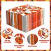 120 Pieces Fall Paper Napkins Pumpkin Maple Leaves Luncheon Napkin Disposable Fall Decorative Napkins for Thanksgiving Autumn Harvest Party Supplies Bathroom Table Decor, 6.5 x 6.5 Inch view 3