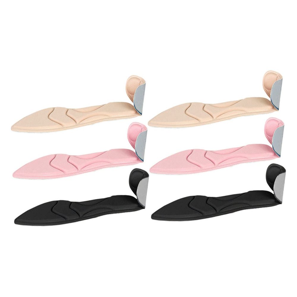 3 Pairs High Heel Insole Shoes Too Big Inserts Heel Pads Snugs Loose Shoes Pads Sponge Protector Liners Cushion Inserts Grips Liner Comfortable Miss