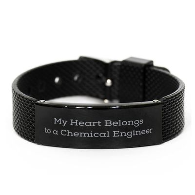 My Heart Belongs to a Chemical Engineer Bracelet,Chemical Engineer Gifts,Chemical Engineer Wife,Chemical Engineer Girlfriends,Chemical Engineer Boyfriend,mesh Bracelet