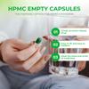 Angtai JN Size 1 Empty Capsules Vegan Plant Based Clear (1,000 Count) Gluten Free, Non-GMO, Halal Certified Pill Caps Filling Kit with 2 Spoons for Vegetarian DIY Your Own Supplements view 3