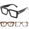 JM 3 Pack Oprah Style Reading Glasses for Women Men with Spring Hinge, Fashion Oversized Square Blue Light Blocking Readers +2.0 view 1