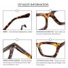 REAVEE 6 Pack Oprah Style Reading Glasses for Women Men Blue Light Blocking, Cute Square Computer Readers with Spring Hinge, 2.0 view 4