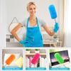 4 Pcs Washable Microfiber Feather Duster, with Extendable Pole and Bendable Head, Microfibre Cleaning Tool for Cleaning Office, Car, Computer, Furniture, Sofa view 3