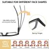REAVEE Oprah Style Reading Glasses for Women Blue Light Blocking Computer Fashion Readers with Spring Hinge and Glasses Pouch +0.0 view 4