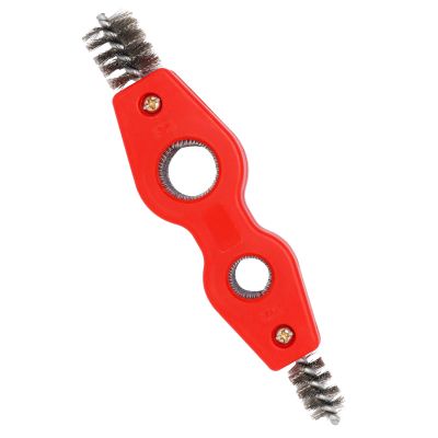 SWZHAI 4-in-1 Copper Pipe Cleaner, 1/2 in & 3/4 in Cleaning Brush, Inner & Outer Thread Brush for Tubing, Brazing, Plumbing, Soldering