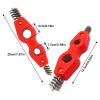 SWZHAI 4-in-1 Copper Pipe Cleaner, 1/2 in & 3/4 in Cleaning Brush, Inner & Outer Thread Brush for Tubing, Brazing, Plumbing, Soldering view 2