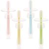 Beaupretty 4pcs Silicone Toothbrush with Base Boy Girl Training Oral Cleaner for Gums and Tongue Soft Bristles for Safe Newborn Use view 1